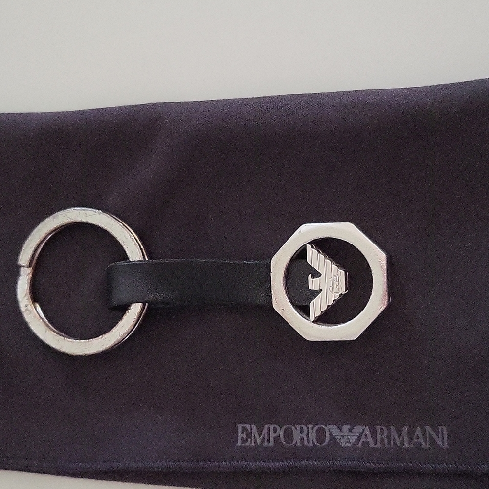 Emporio Armani Emblem Eagle Keychain